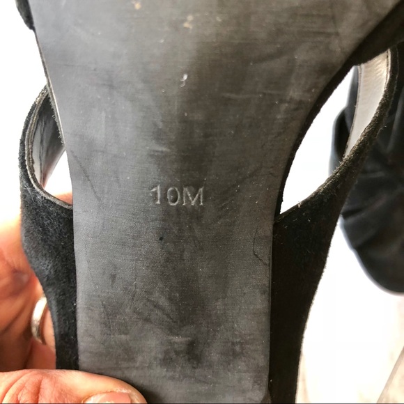 Black velvet BCBGMaxAzria stiletto pumps - Picture 7 of 8